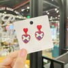 Silver needle, fashionable earrings, silver 925 sample, Korean style, city style, European style, simple and elegant design