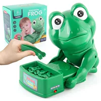 Игрушка-антистресс, лягушка, кусает палец
