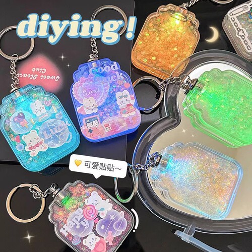 Glowing quicksand Guka brick mahjong brick with light luminous transparent small ice cube acrylic DIY toy