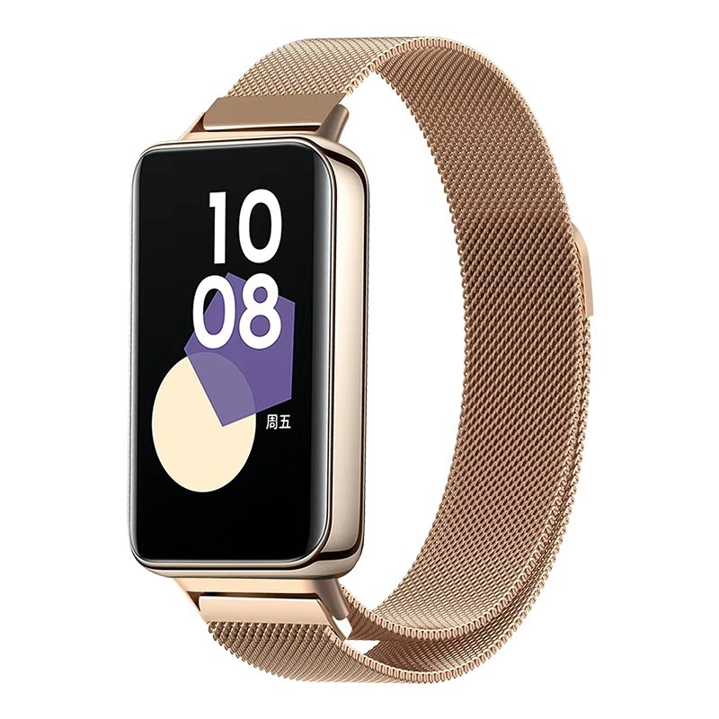 Honor Band 10用ストラップ、ミラネーゼ磁気式リストバンド9NFC、ステンレス製メタルブレスレット、磁気式クイックリリース|undefined