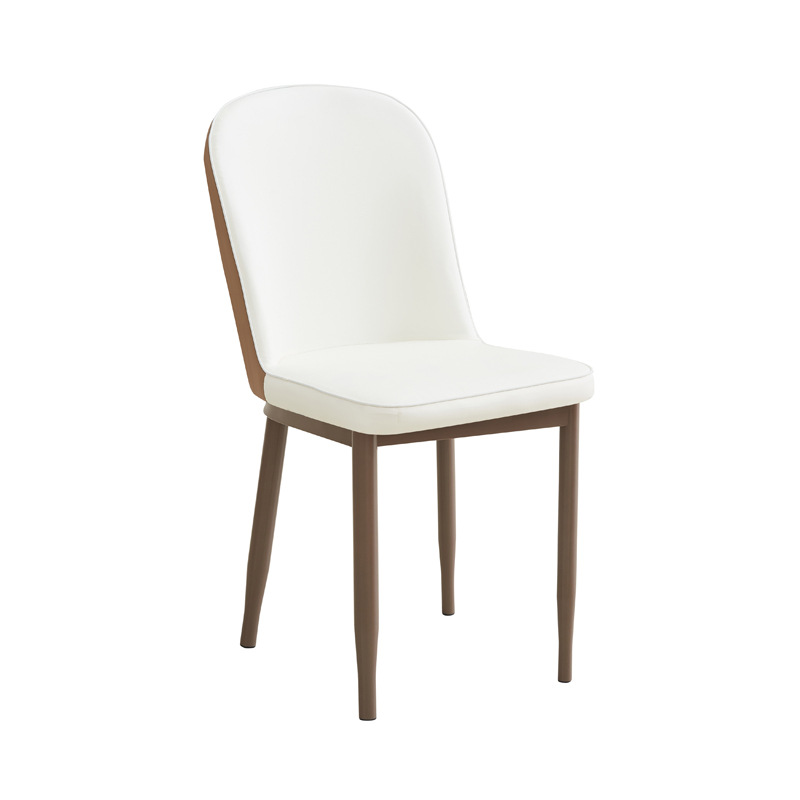 Silla de comedor de lujo ligera, asiento de cuero de doble propósito, mesa de recepción simple y moderna, multicolor opcional Baylor