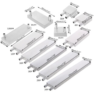 Aluminum water cooling head 30/40/80/120/16 cooling plate radiator cold heat exchanger computer cpu video card liquid cooling