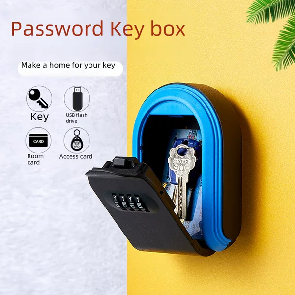 All plastic key box combination lock decoration accessories publicity door key storage combination box plastic code key box