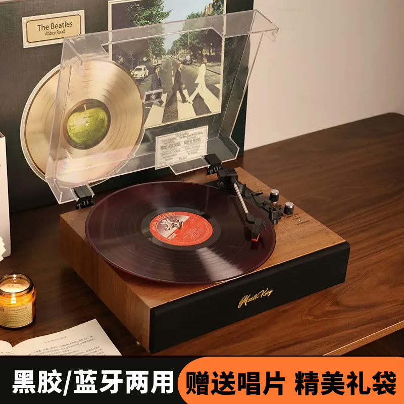 ドイツのレコード盤のレトロな蓄音機の客間のブルートゥースのスピーカーの音響の置物のアイデアの引っ越しの贈り物|undefined
