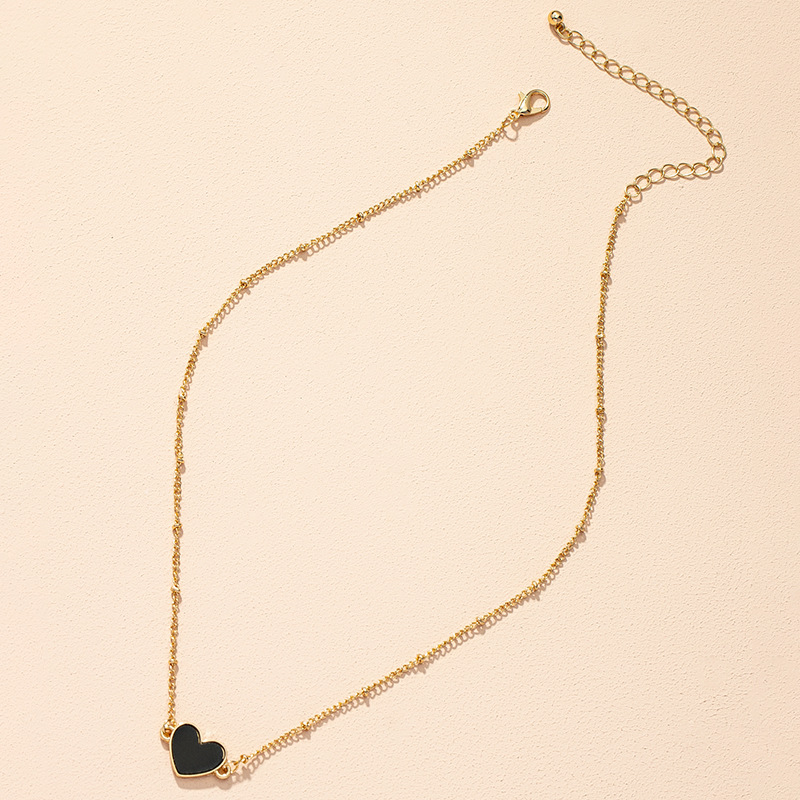 simple heart thin necklace wholesale Nihaojewelry