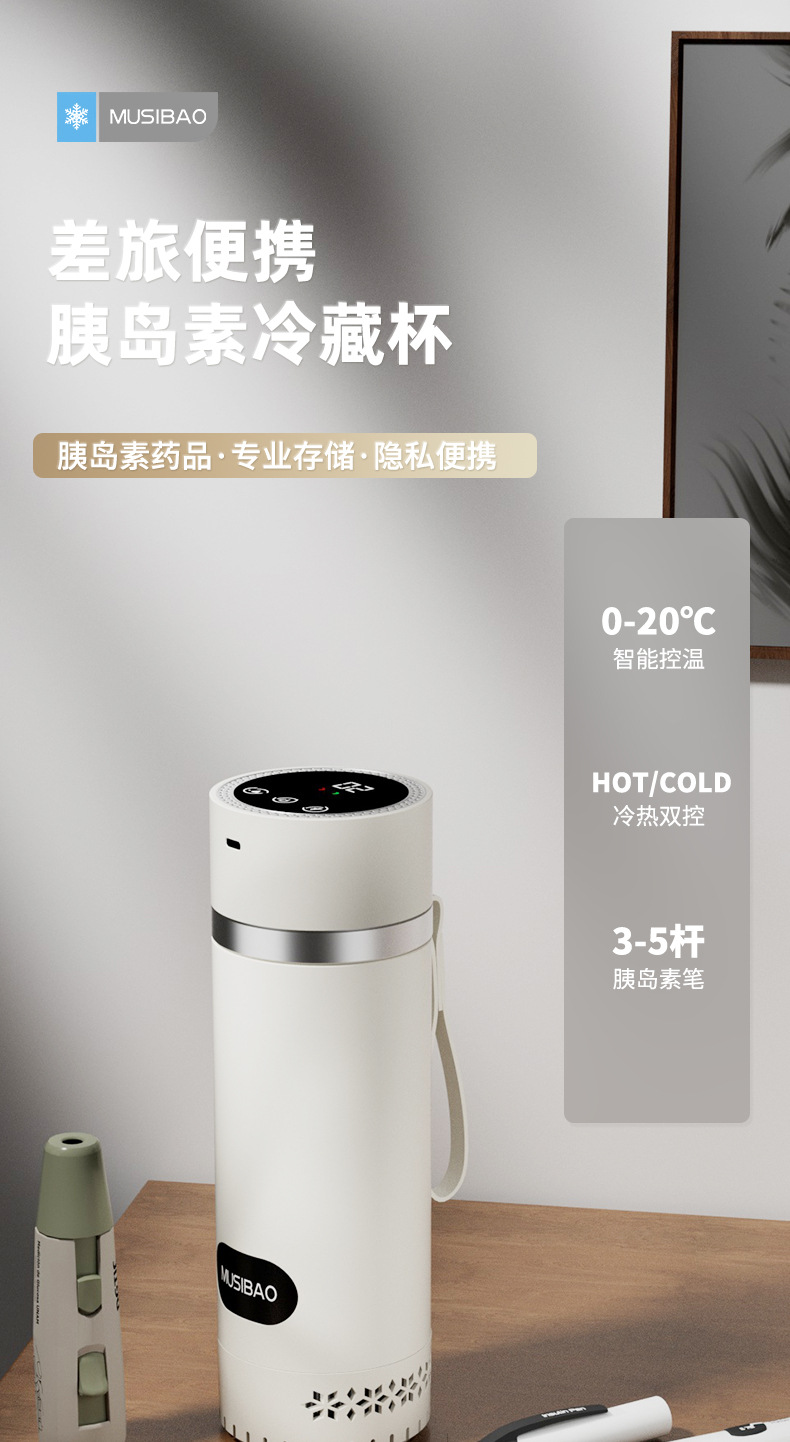 Insulin Refrigerator Mini Portable Rechargeable Cooler Box