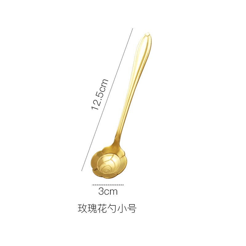12.5CM 장미 스푼