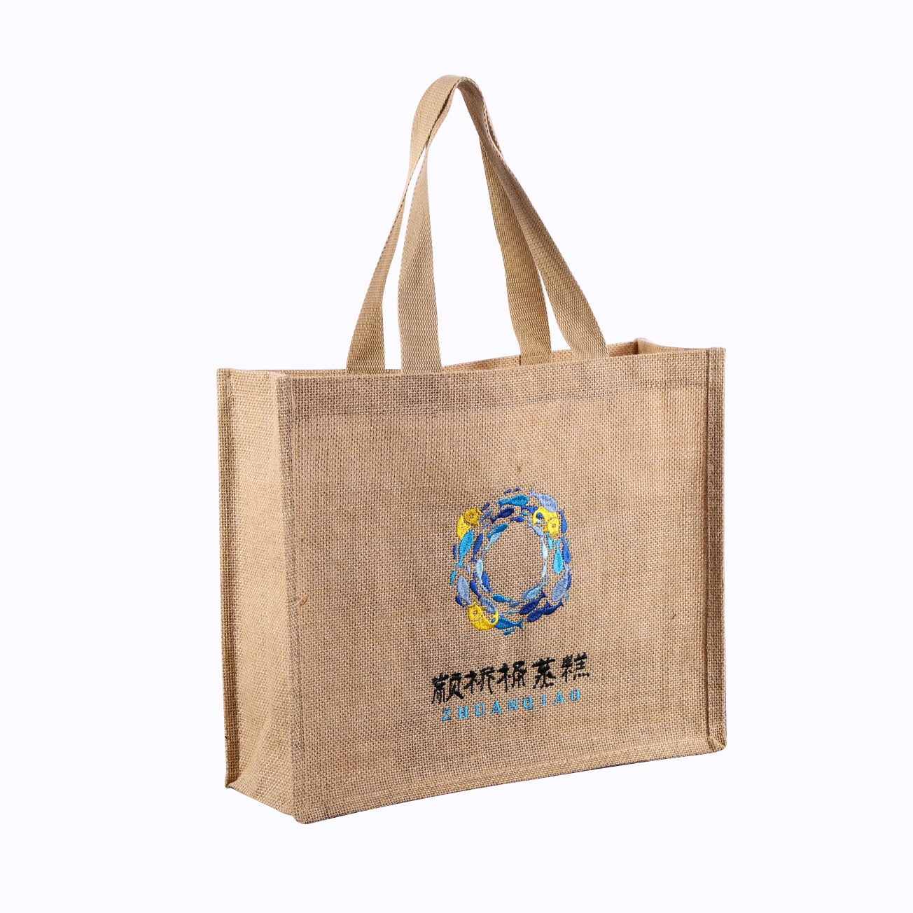 Bolsas de lona portátiles personalizadas bolsas de regalo de publicidad corporativa compactas flotantes bolsas de lona tridimensionales personalizadas