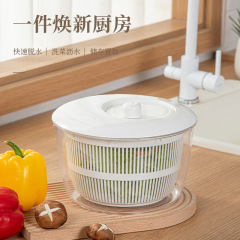 厨房沥水篮沙拉甩干机洗菜盆甩水沥水器家用手动洗蔬菜水果脱水器