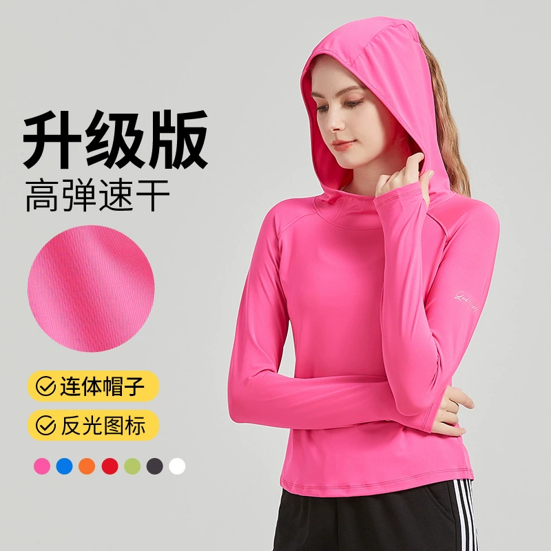 Весна 2024 Новый худи для похудения топ Бег Спорт Йога Досуг Фитнес Досуг женщины на открытом воздухе
