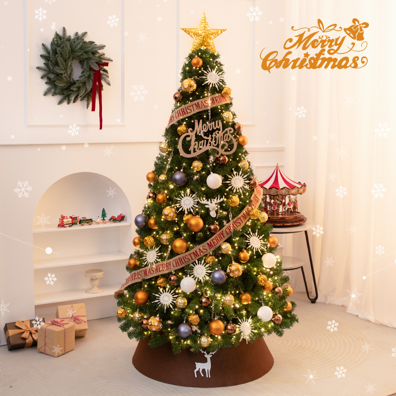 Shengyuan nuevo árbol de Navidad simulado escenario de Navidad DIY gran decoración árbol de Navidad conjunto al por mayor
