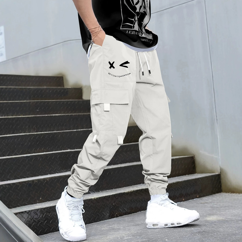 AliExpress Spring and Autumn 2026 New Men's Fashion Casual Commuting Versatile Trousers Sports Jogging Workwear Pants Wholesale