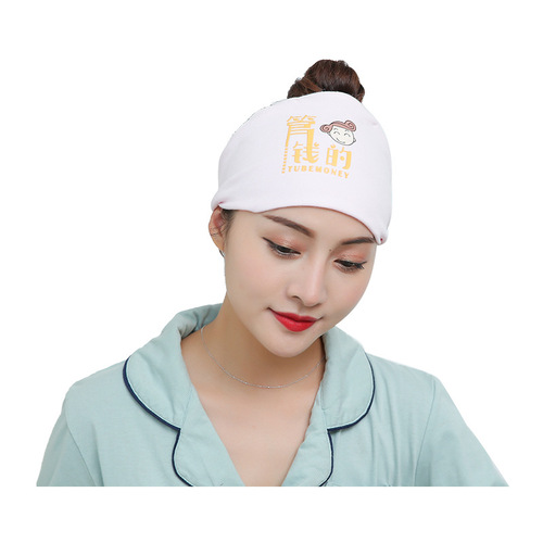 Factory wholesale: 20 new styles of all-season breathable cotton maternity postpartum hats with printed and heat-pressed designs