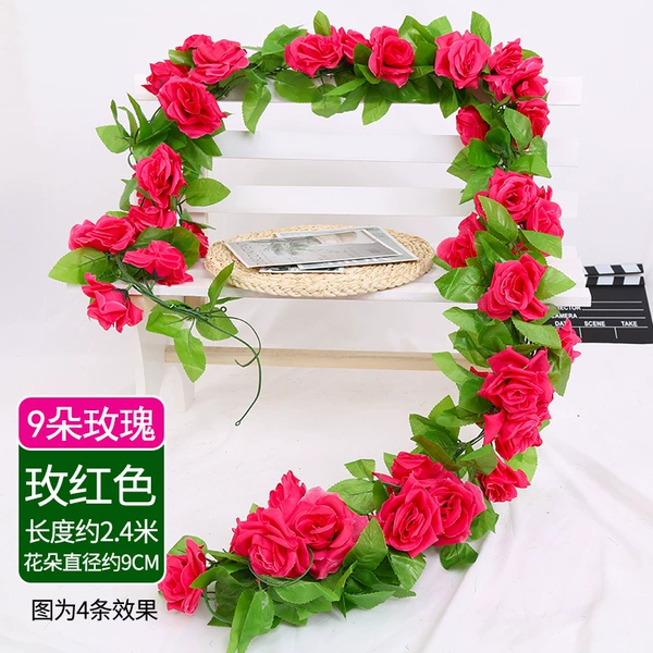 9 flowers-rose red roses (2 pieces)