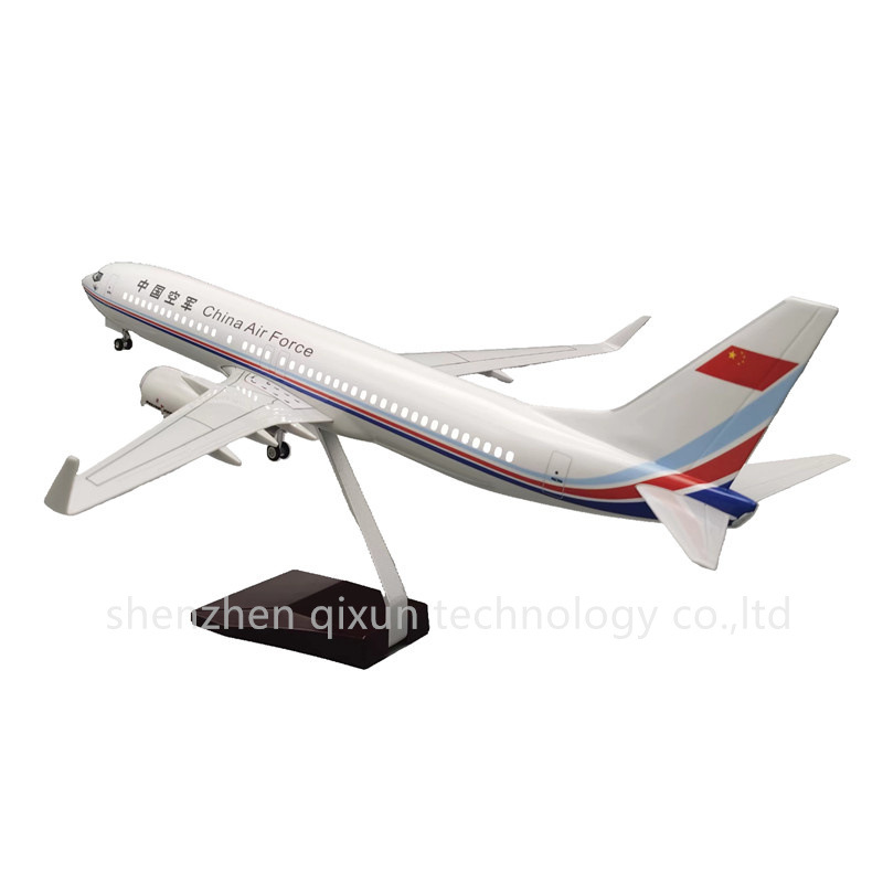 Scale 1:85 47cm B737-800 China Air Force中国空军航空飞机模型