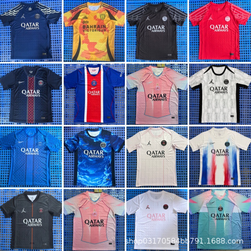New Club Football Uniform 25-26 Paris Home Version with Stars No. 26 Paris Pre-match Training Uniform New Club Football Uniform 25-26 Paris Home Version with Stars No. 26 Paris Pre-match Training Uniform
