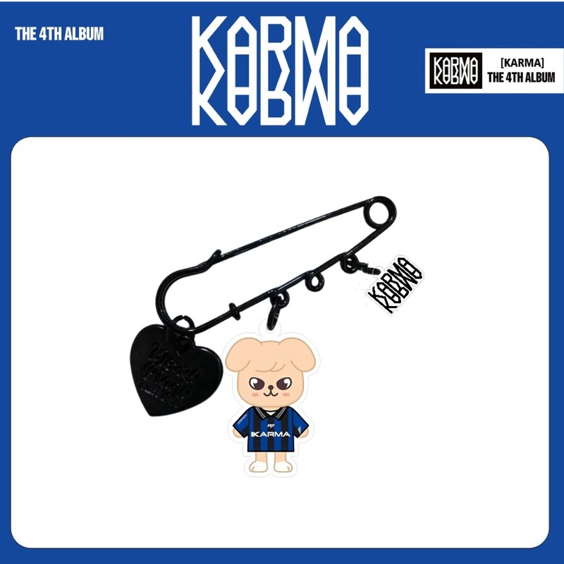 stray KIDS卡通同款 karma亚克力双面胸针钥匙扣 配饰 挂件饰品|undefined