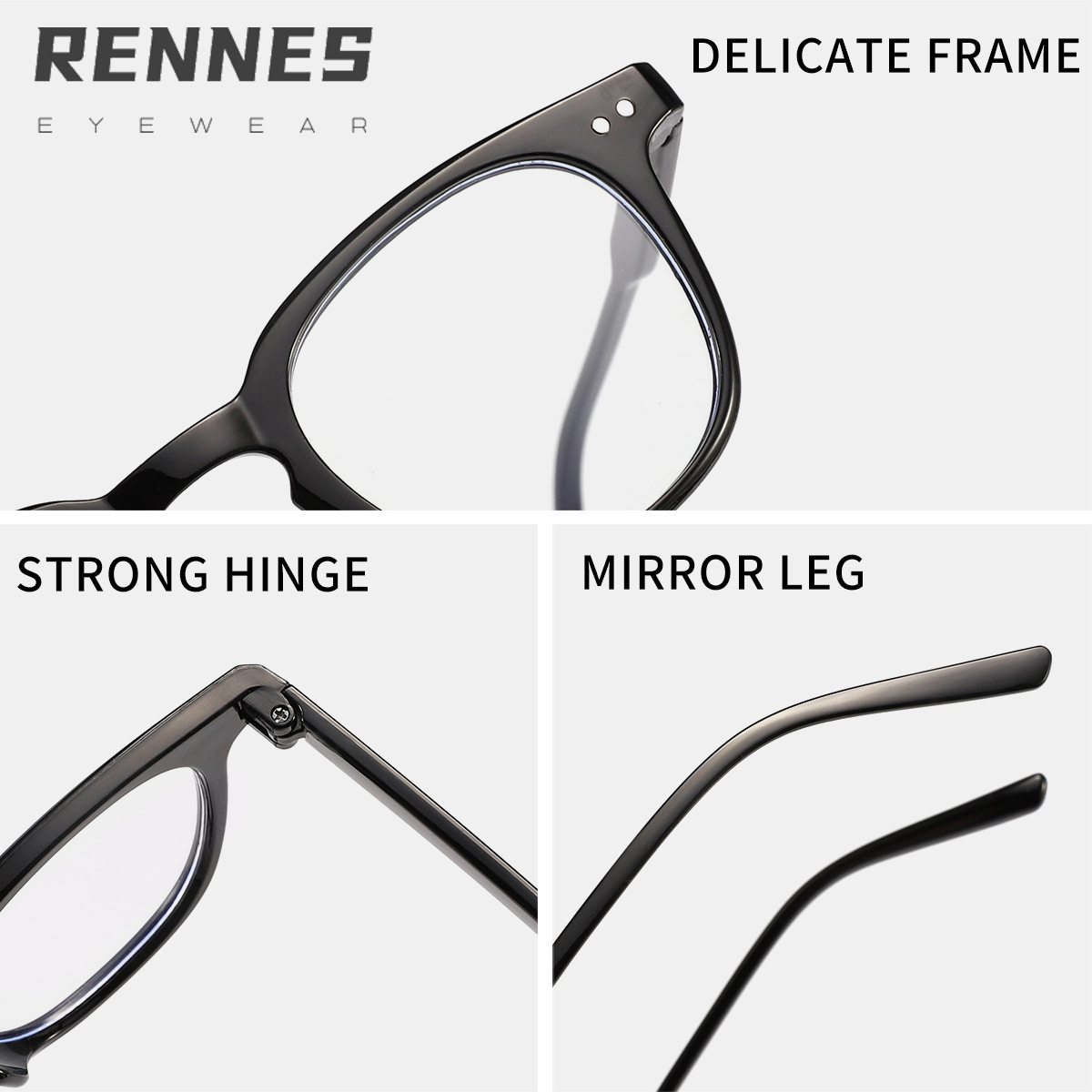 2022 nuevo estilo coreano casual artístico llano gafas lisas hombres y mujeres beige uñas gafas irregulares pierna anti-azul gafas de luz