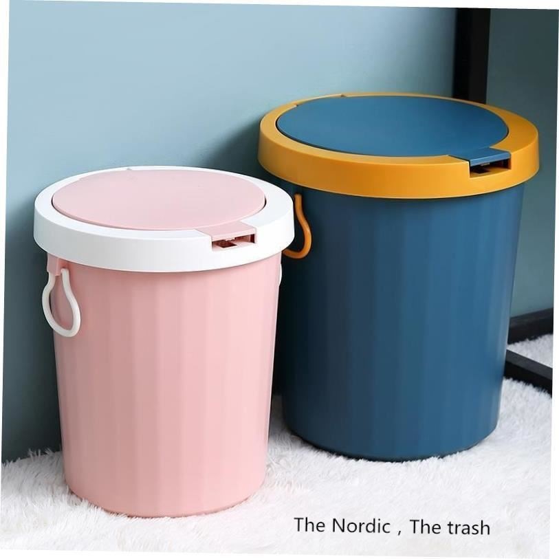 [Garbage can toilet trash can kitchen Dustbin with cover bin1]