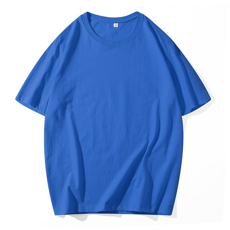 200g 21番手純綿Tシャツ カルチャーシャツ ラウンドネック 半袖 無地 オフショルダー 半袖 プリントロゴ 作業服 クラスユニフォーム|undefined