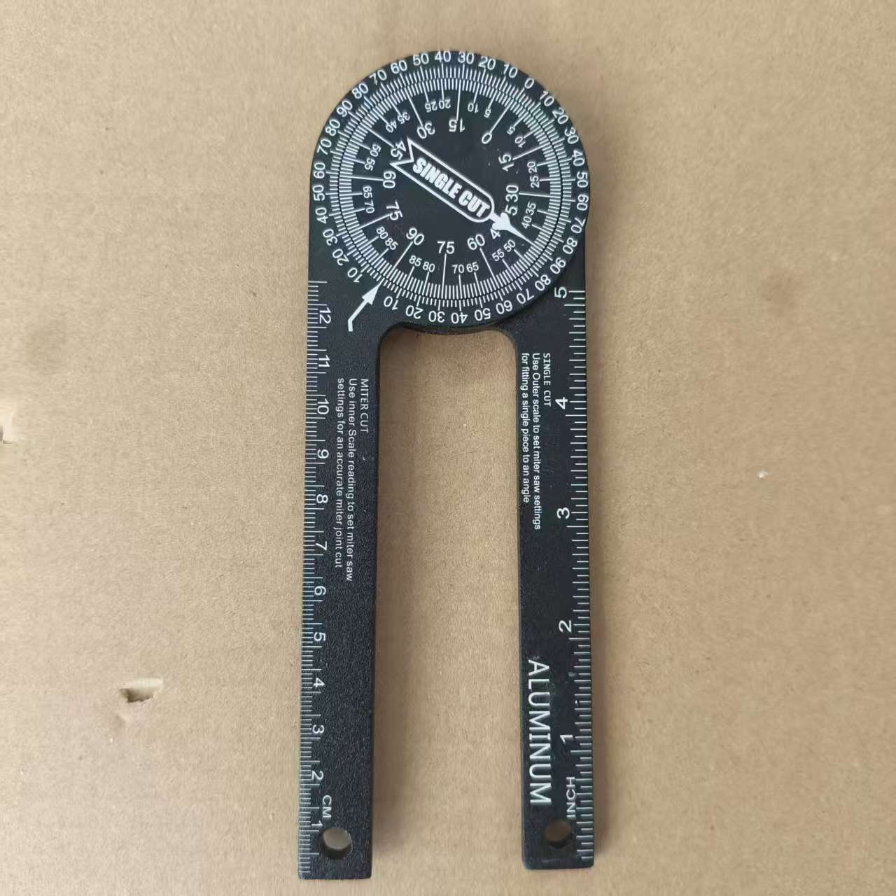 新款360水平角度规 高精度铝合金量角器 木工DIY工具 量角规