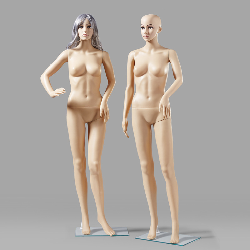 Clothing Store Model Props Male and Female Model Skin Color Delivery Base Full Body Mannequin Shelf Display Props