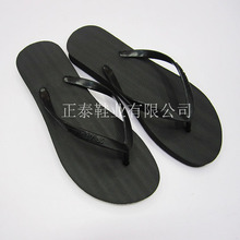 外贸定制黑色人字拖鞋出口非洲硬底PE夹脚人字拖鞋slippers