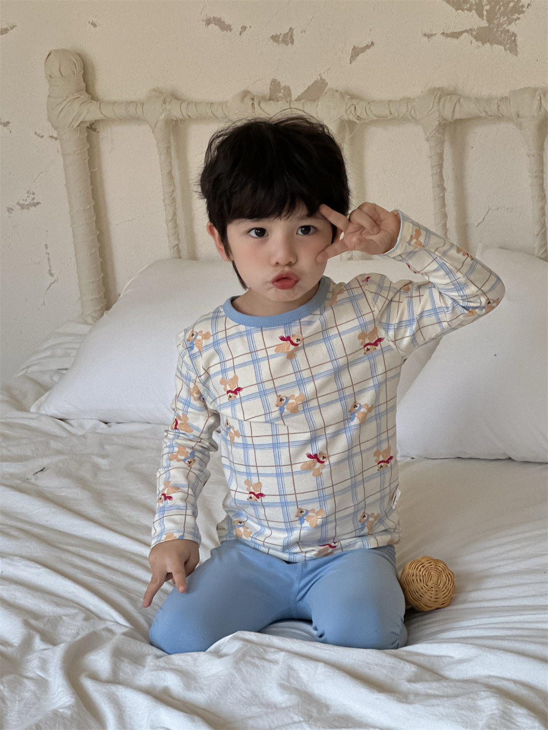 Niños pijamas de otoño set de ropa de bebé set de ropa de otoño ropa de otoño ropa infantil 2025 nuevo