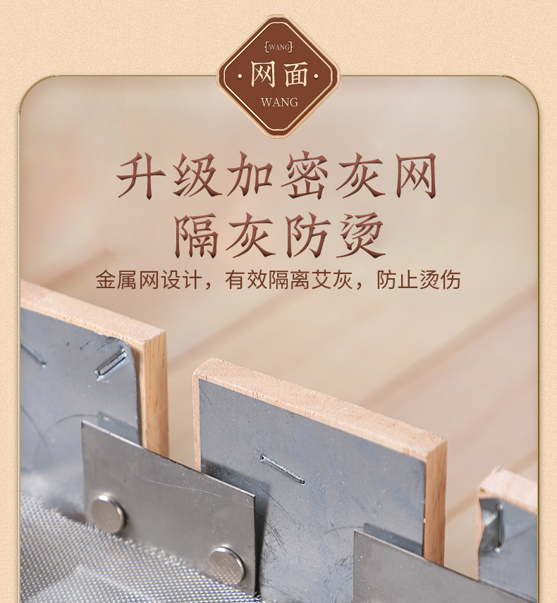 Dragon Fire Moxibustion Tool Wooden Du Mai Long Snake Moxa Box for Back Spine and Abdomen Home Use with 500g Moxa Powder quality and texture