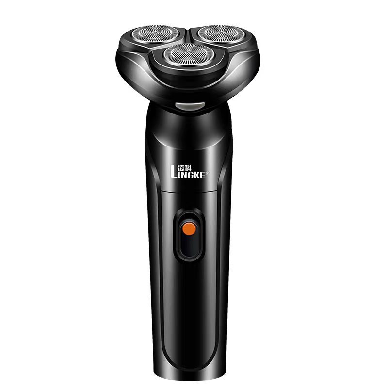 Afeitadora multifuncional Lingke 6188 tres en uno para hombre con tres cuchillas, motor eléctrico recargable y portátil.