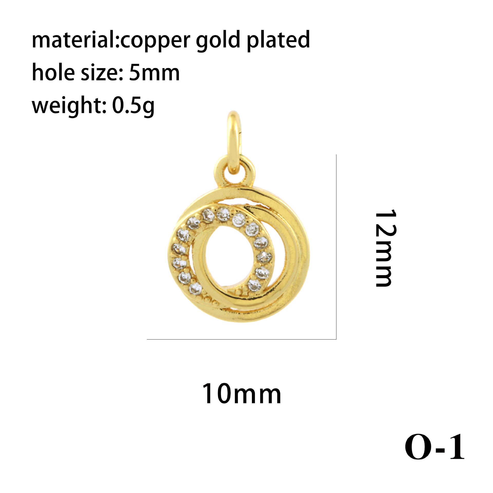 1 Piece Copper Zircon Gold Plated Plating Inlay Pendant display picture 18