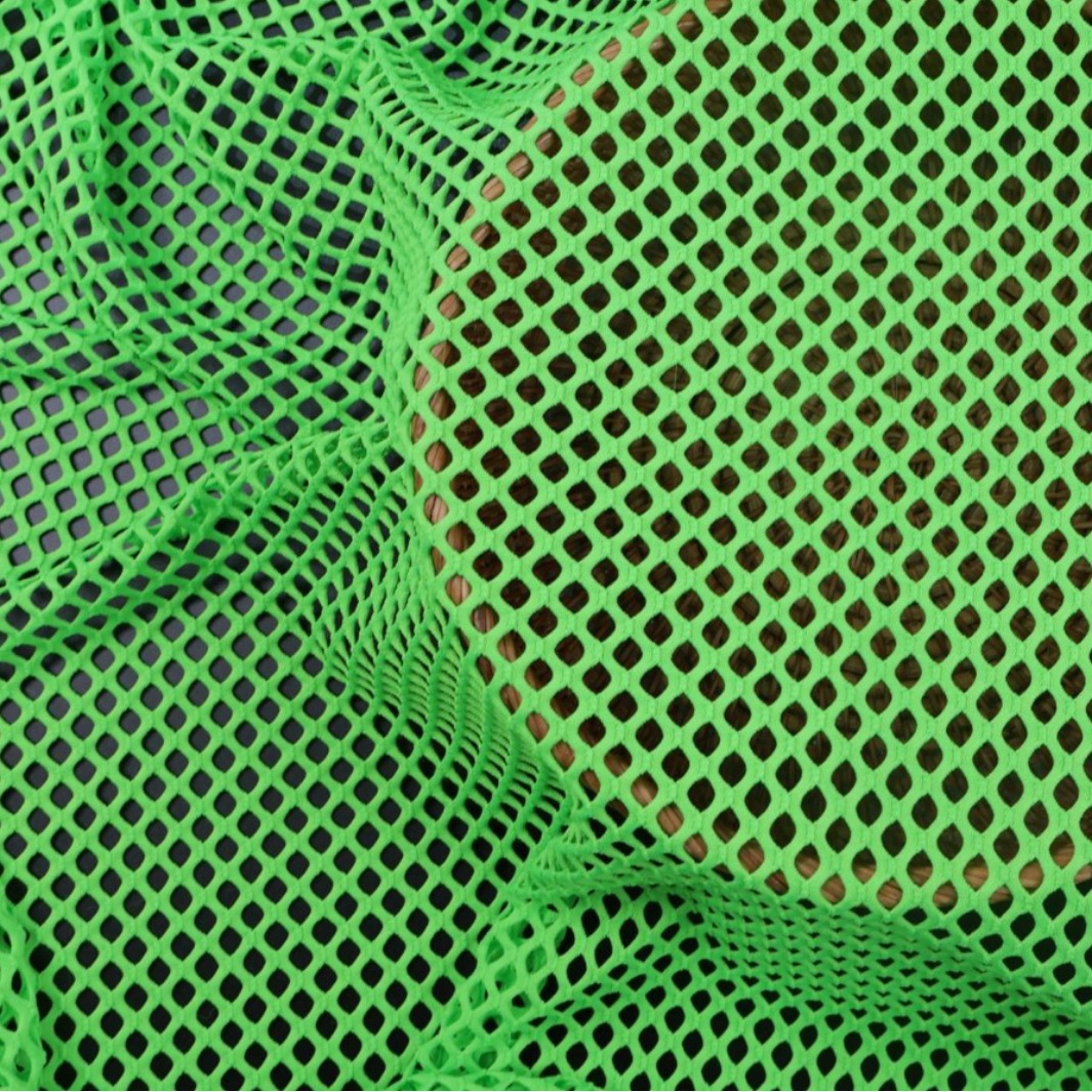 洞洞布四面弹力涤氨大网孔女装蕾丝提花面料渔网布情趣镂空蕾丝布