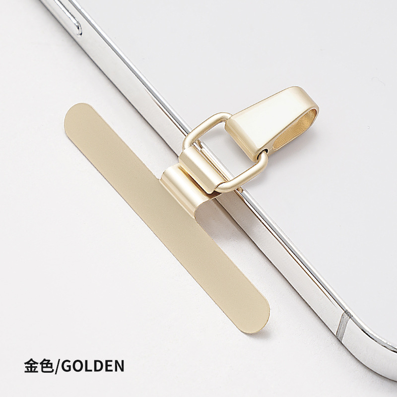 Junta para teléfono móvil de 0,2 mm, tarjeta de cadena para teléfono móvil, clip de cordón de acero inoxidable, parche de fijación, pieza de conexión, diseño patentado.
