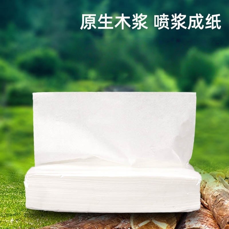 Bolsa blanca larga caja de tejido completo 100 paquetes de tejido comercial al por mayor pulpa de madera nativa tejido facial servilleta especial del hotel