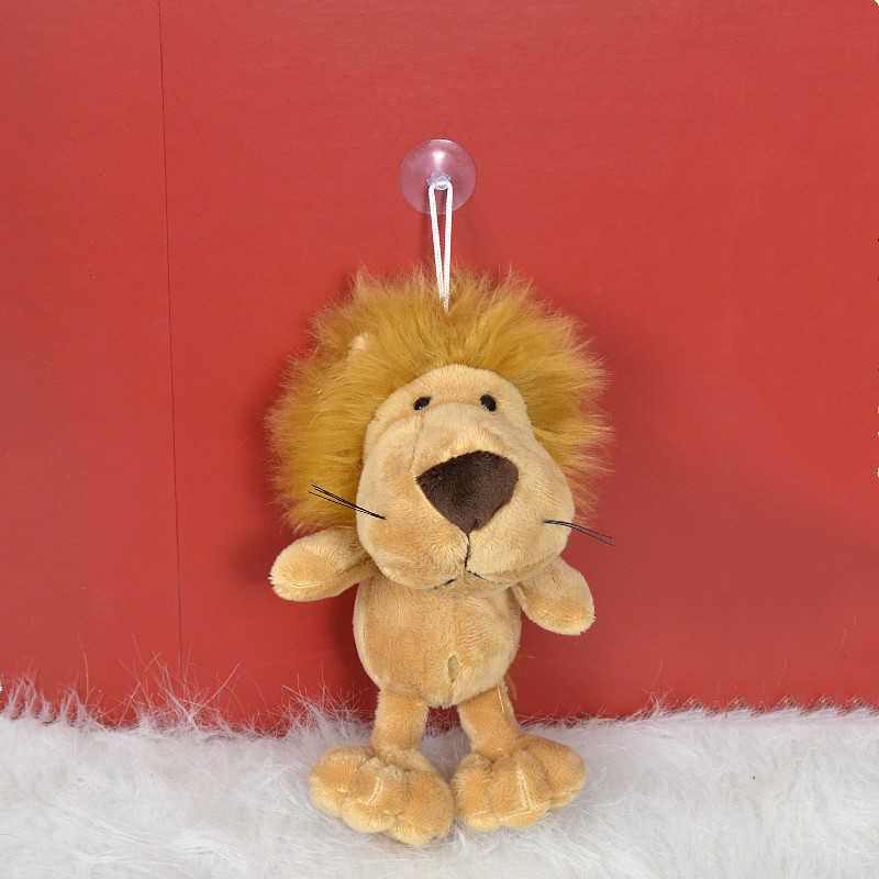 Lindo animal de cabeza grande, tigre, león, muñeca de agarre de 8 pulgadas con ventosa, puesto de muñecas, lote de fabricantes de juguetes de peluche