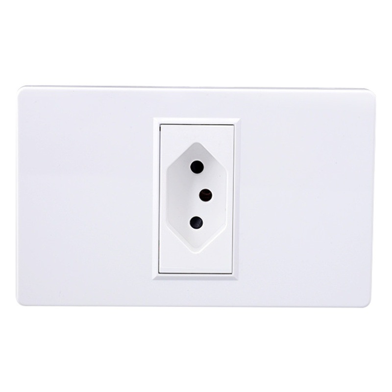 Brasil socket tipo 118 Sudáfrica Pared de tres agujeros de comercio exterior brasileño de fibra de vidrio de tres agujeros fabricante de socket brasileño producción