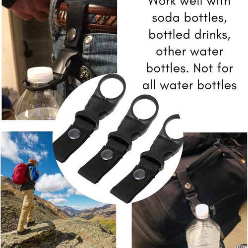 Outdoor tactical nylon backpack detachable 25mm webbing buckle, waist belt plastic snap fastener bottle holder