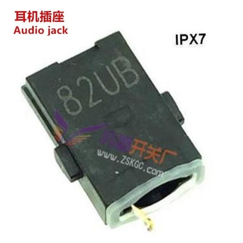 供应3.5耳机插座防水型,3.5mm防水耳机母座,防水贴片3.5耳机插口