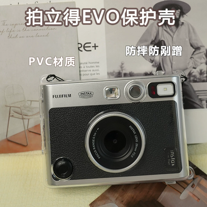 Polaroid, compatible camera, transparent protective case, lens, accessories