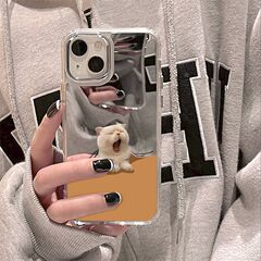 哈欠小猫适用苹果15PROMAX手机壳iPhone14PLUS可爱13硬壳12爆款11