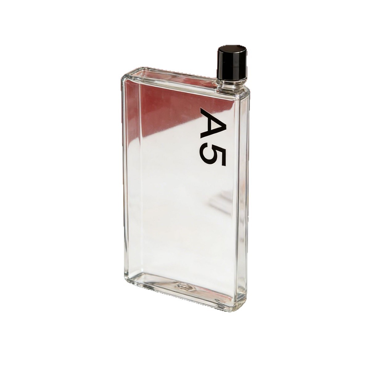 A5 사각 플랫 투명 플라스틱 물병 401-500ml 휴대용 낚시 코치 교육용 물컵