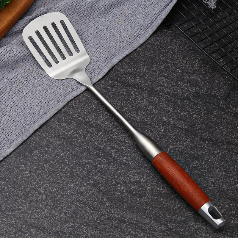 304花梨木ステンレス鍋シャベル台所炒め料理シャベル家庭用シャベル炒めスプーン|undefined