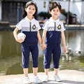 2023夏季新款小学生校服幼儿园园服儿童班服运动会集体服装批发