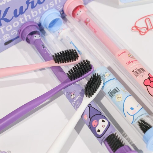 Doll head travel outfit Kurome small student and toddler toothbrush mouthwash dormitory bathroom portable brushing stick