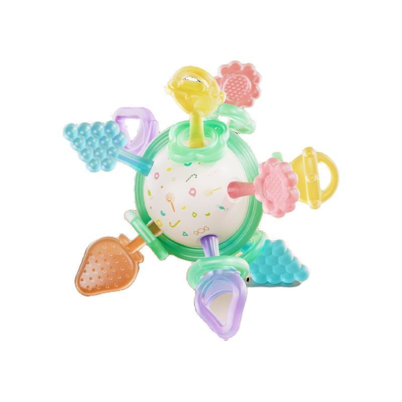 Los juguetes para bebés de agarre de mano de Manhattan transfronterizos pueden morder el mordedor, los bebés de 3 a 6 meses de edad sostienen los molares 0 a 1 año