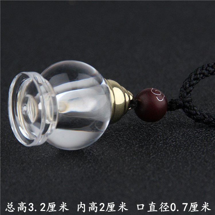 Al por mayor tubo hueco de amulet se puede abrir botella de píldora de alivio de corazón colgante botella de tesoro collar botella de camuza para hombres y mujeres