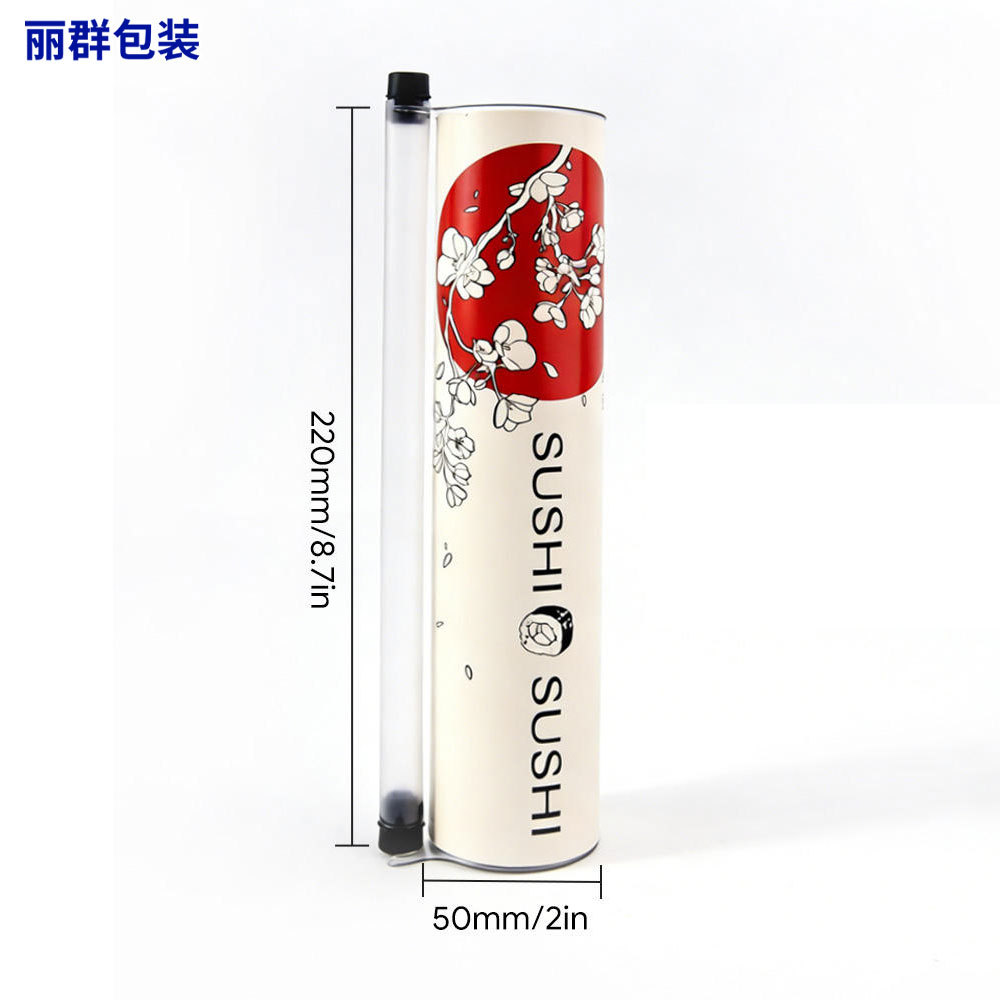 Caja Cilíndrica de Papel para Sushi de Cartón de Grado Alimenticio Personalizable para Envase de Alimentos image 6