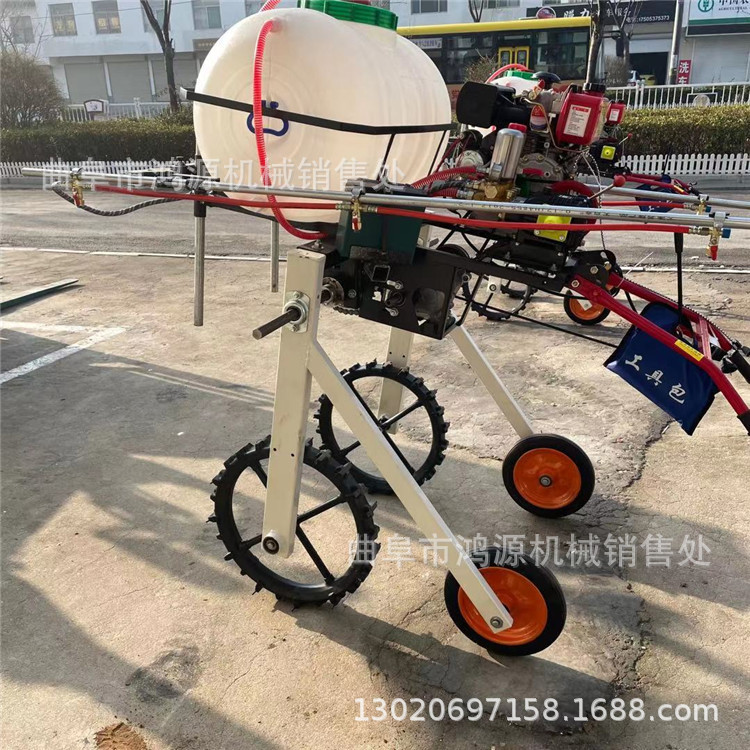 高架手推式打药机 大葱小麦汽油打药机 棉花地小型打药机