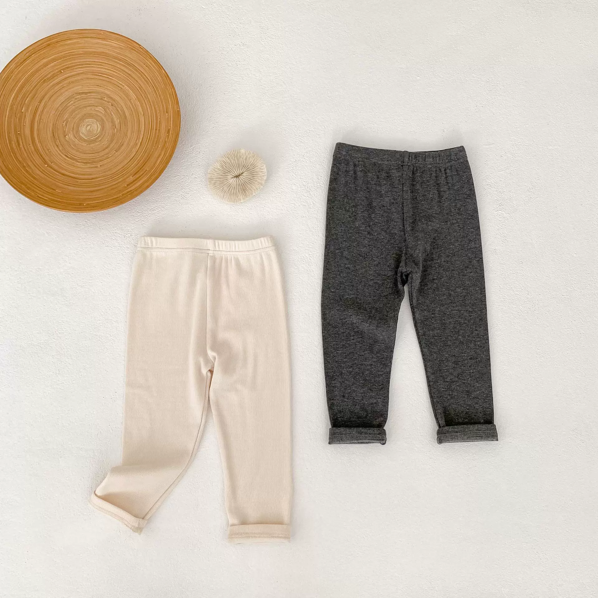 韩版ins打底裤女宝宝2025秋季新款百搭休闲纯色裤子外出洋气长裤