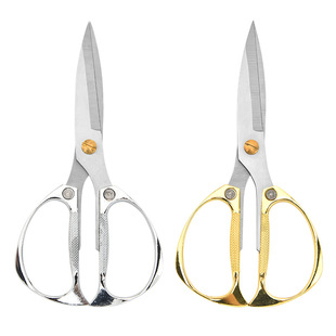 In stock K82 multi-functional kitchen scissors aluminum alloy strong chicken bone scissors household vegetable meat scissors running rivers and lakes gold scissors